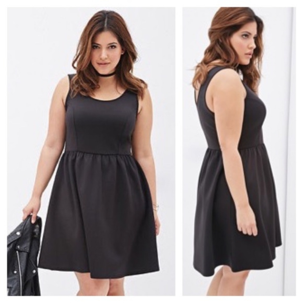 Black Scuba Knit Dress